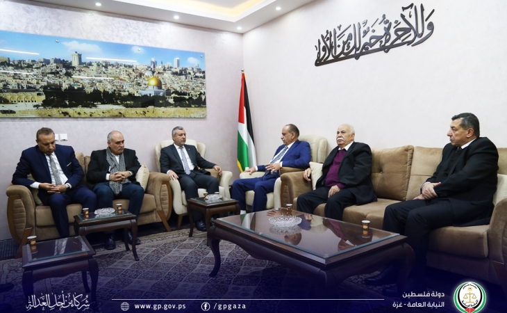 النائب العام يلتقي بوفد الهيئة المستقلة لحقوق الإنسان