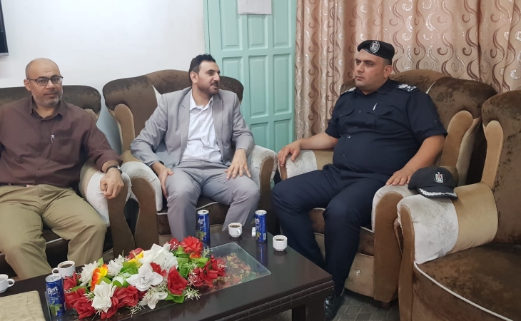 نيابة تنفيذ الأحكام تناقش مع مدير شرطة الشجاعية  آليات تعزيز التعاون ومتابعة تنفيذ الاحكام في القضايا الجزائية
