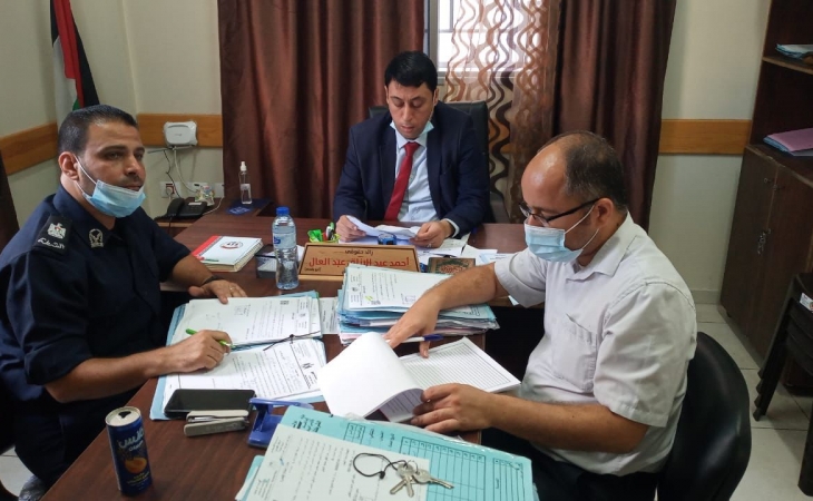 التفتيش القضائي يجري زياة لمركز شرطة الشيخ رضوان