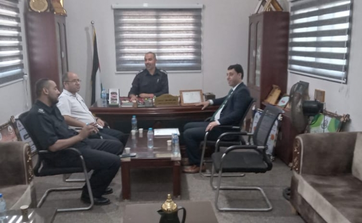 التفتيش القضائي في النيابة العامة يُجري زيارات تفتيشية  على المراكز الشرطية في المحافظة الوسطى