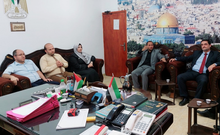 التفتيش القضائي في النيابة العامة تُجري زيارة ميدانية لنيابتَي رفح الكلية والجزئية