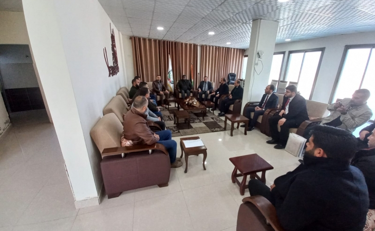 نيابتَا غزة الجزئيّتان الأولى والثانية تجتمع مع قيادة المباحث العامة