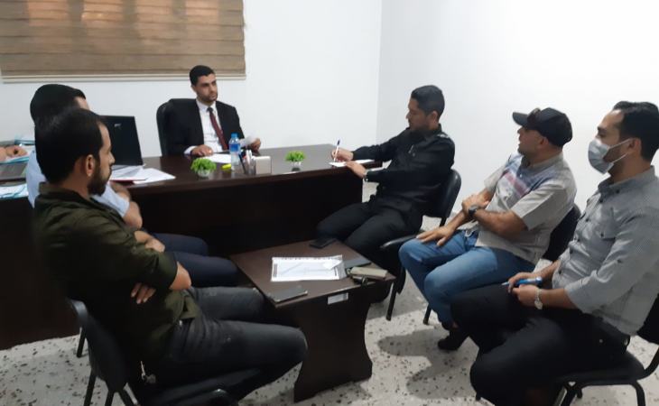 نيابة رفح الجزئية وقِسمَي المباحث والتحقيق في محافظة رفح يبحثون سبل التعاون المشترك