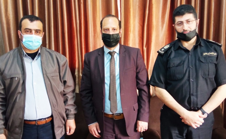 وكيل نيابة شمال غزة الكلية يناقش مع مدير عام مراكز الاصلاح والتأهيل  محددات الاجازات البيتية للنزلاء