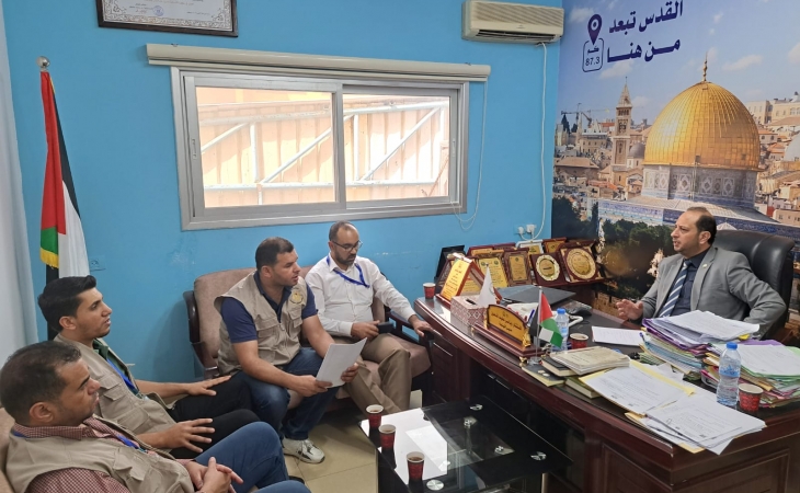 نيابة الوسطى الجزئية تستقبل وفداً من مديرية العمل في المحافظة الوسطى