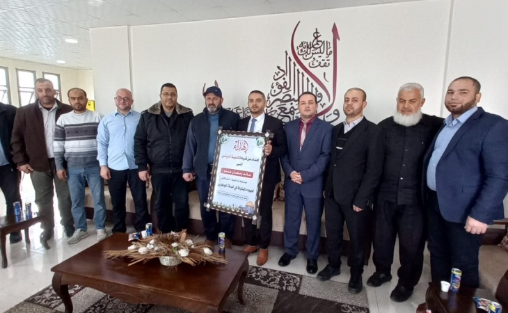 نيابَتَا غزة الجزئية الأولى والثانية تستقبل ممثل الفصائل الفلسطينية