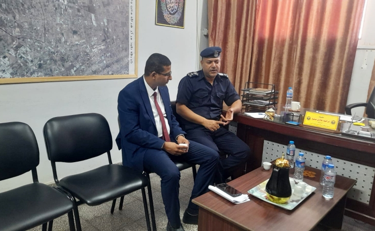 نيابة خانيونس الجزئية تُجري جولة تفتيشية على كافة مراكز شرطة خانيونس