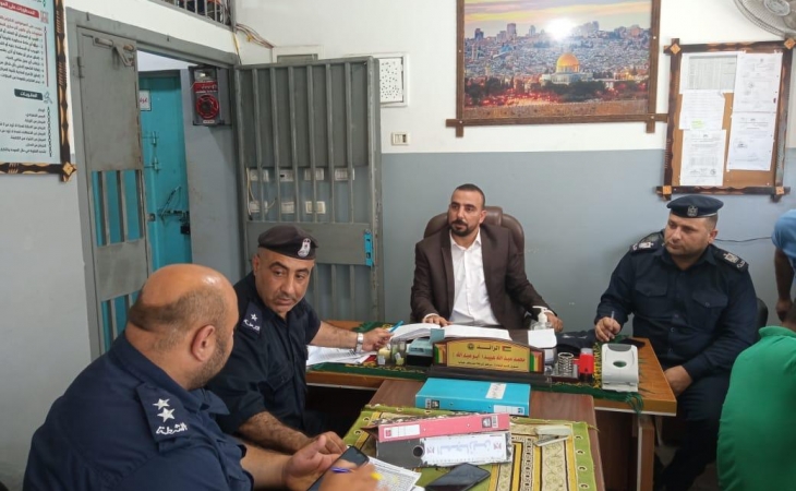 نيابة شمال غزة الجزئية تُجري زيارة ميدانية لمركز شرطة معسكر جباليا