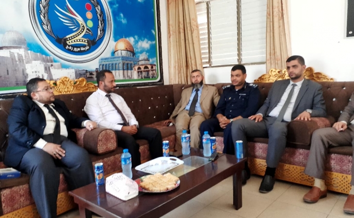 مدير نيابة رفح الجزئية ومدير شرطة المرور يؤكدان على تجويد وحسن إدارة الملف الجزائي والتشدد مع المتسببين بالحوادث المرورية الخطرة