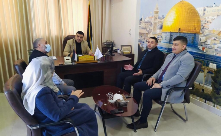 رئيس نيابة غزة الكلية يستقبل مدير نيابة غزة الجزئية الأولى لتعزيز العلاقة التكاملية بينهما