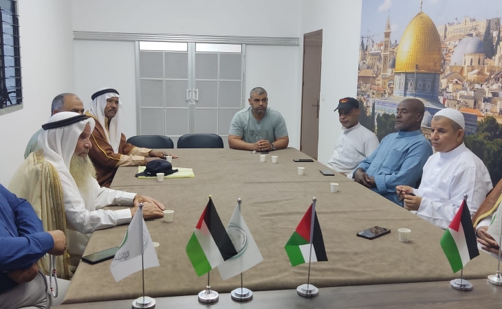 نيابة الوسطى الجزئية تستقبل وفداً من رابطة أبناء عشيرة النعيمات