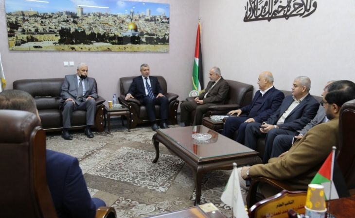  النائب العام يستقبل وفداً من رئاسة الجامعة الإسلامية بغزة