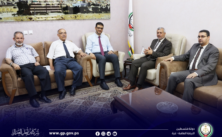 النائب العام يجتمع مع وكيل وزارة الصحة والوفد المرافق له