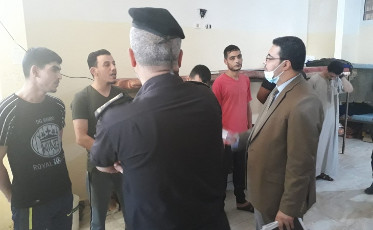 في اطار الزيارات مع شركاء العدالة ومراكز الاصلاح التأهيل 