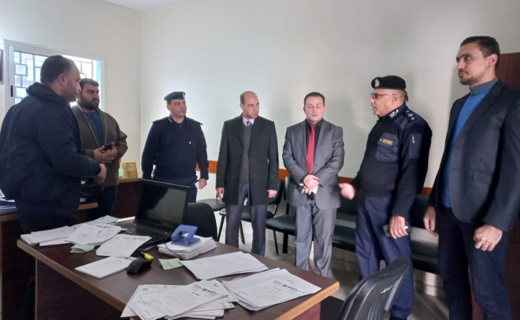 نيابة غزة الجزئية الثانية تُجري زيارة تفقدية لمركز شرطة الشيخ رضوان
