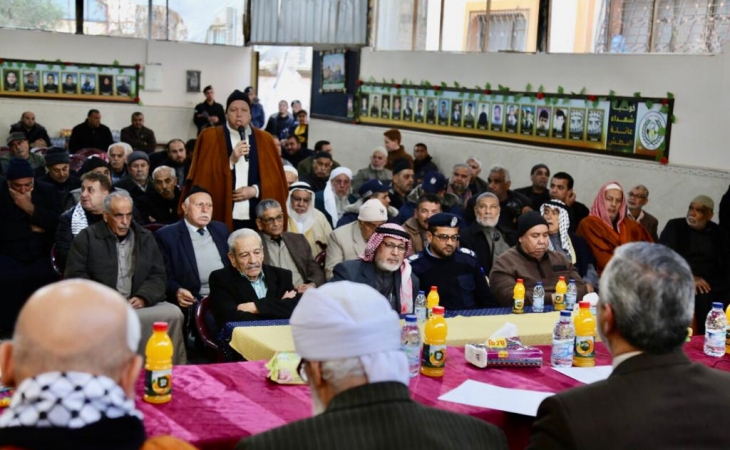 النائب العام يلتقي بتجمّع المخاتير والوجهاء ولجان الإصلاح والعشائر في شرق مدينة غزة