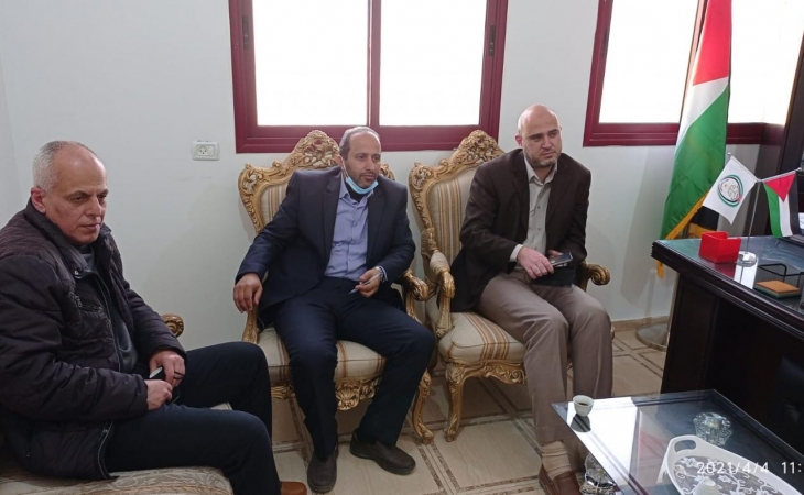 رئيس نيابة خانيونس يستقبل رئيس بلدية القرارة ويؤكد على التعاون لتحقيق المصلحة العامة وخدمة الجمهور