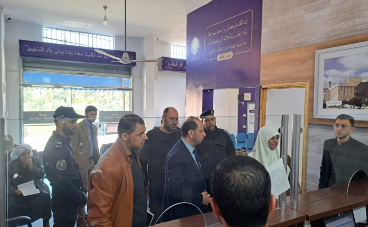 نيابة الوسطى الجزئية تستقبل نائباً من المجلس التشريعي الفلسطيني