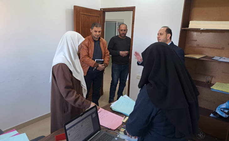 نيابة الوسطى الجزئية تستقبل نائباً من المجلس التشريعي الفلسطيني
