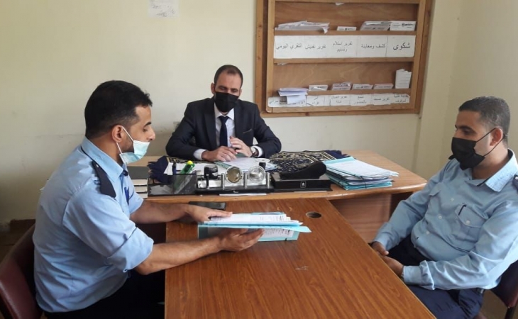 في ختام جولاتها التفقدية...نيابة الوسطى الجزئية تجري جولة تفقدية على المراكز الشرطية في المحافظة الوسطى