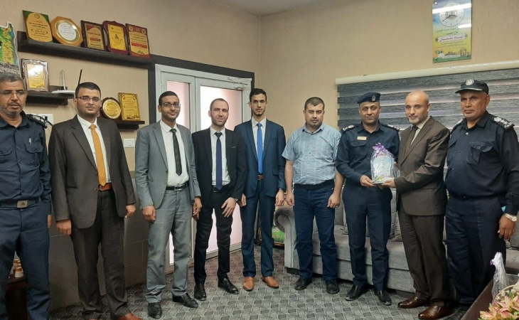 نيابة الوسطي الجزئية تجري زيارة تهنئة لشرطة محافظة الوسطي