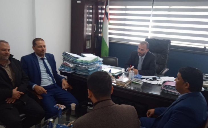 مدير نيابة خانيونس الكلية يعقد اجتماعه الأول مع أعضاء النيابة ورئيس قلمها
