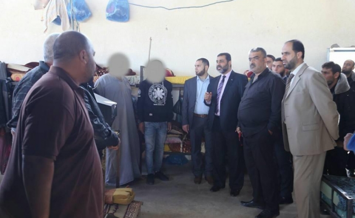 خلال زيارته التفقدية لسجن خانيونس المركزي.