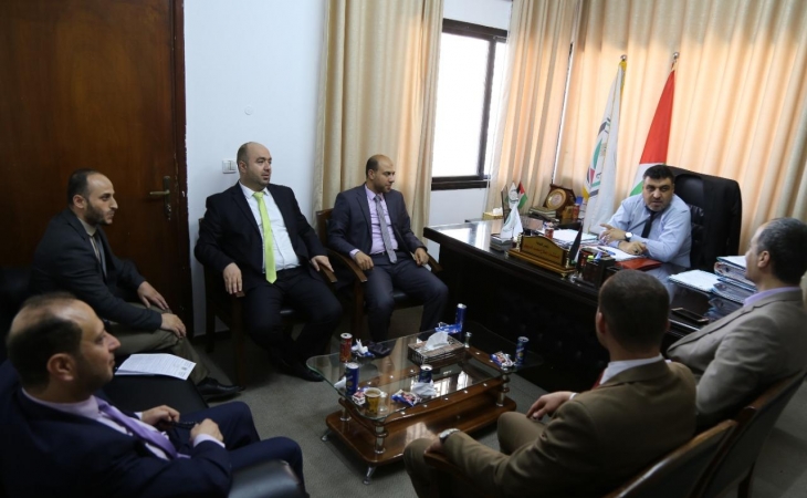  المكتب الفني بالنيابة العامة ونيابة غزة الجزئية الثالثة يناقشان تسديد الملفات المدورة حسب الاختصاص