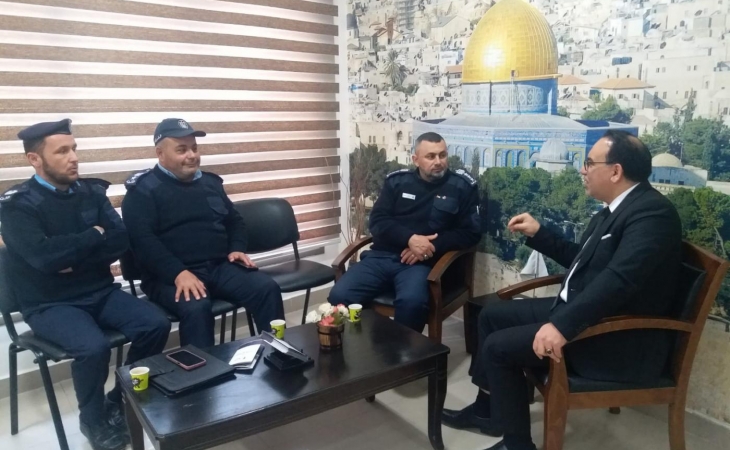 نيابة غزة الجزئية الثالثة تستقبل وفداً من إدارة الوحدة القانونية للشرطة