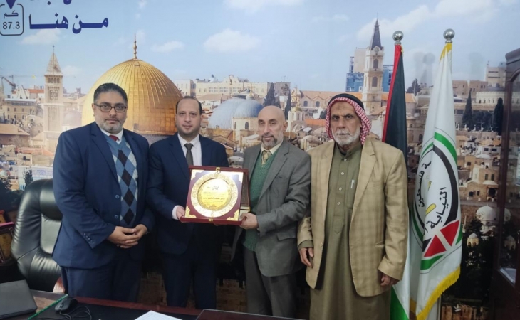 نيابة الوسطى الجزئية تستقبل وفداً من بلدية المغراقة