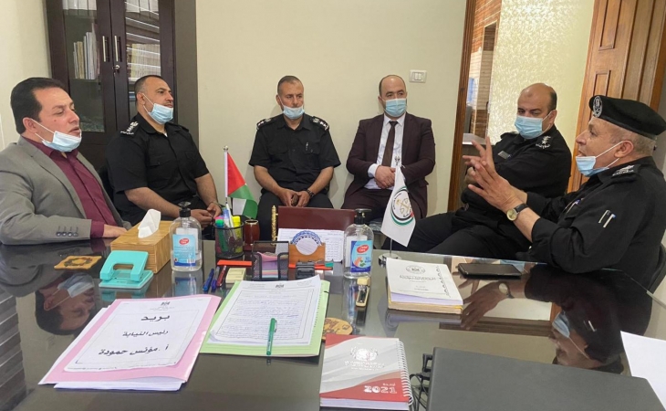 رئيس نيابة المؤسسات  يستقبل مدير عام وقيادة مديرية الدفاع المدني، ويؤكدون الحرص على تطبيق شروط الأمن والسلامة العامة للمنشآت