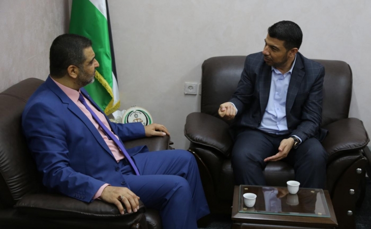 النائب العام يستقبل رئيس بلدية جباليا النزلة ويؤكد على التعاون لتحقيق المصلحة العامة وخدمة الجمهور