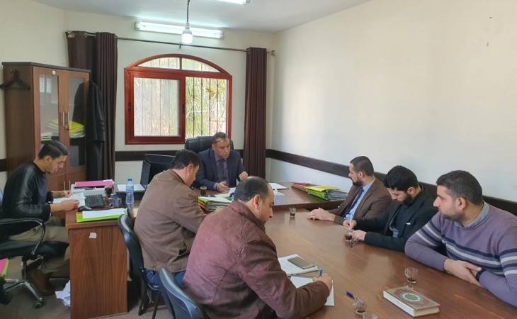 نيابة شمال غزة الجزئية تُجري زيارة لمحكمة بداية شمال غزة