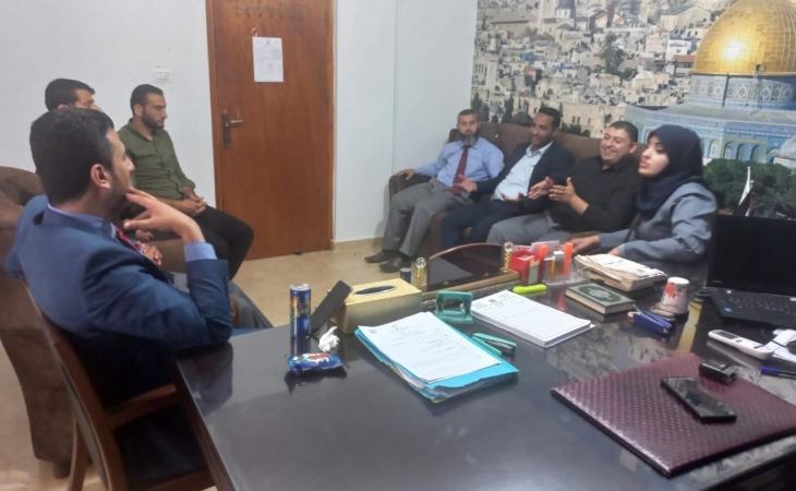 نيابة رفح الكلية تستقبل قضاة محكمة بداية رفح