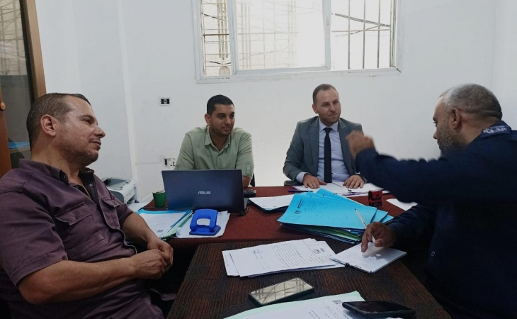 نيابة الشمال الجزئية تُجري زيارة لمركز شرطة جباليا البلد