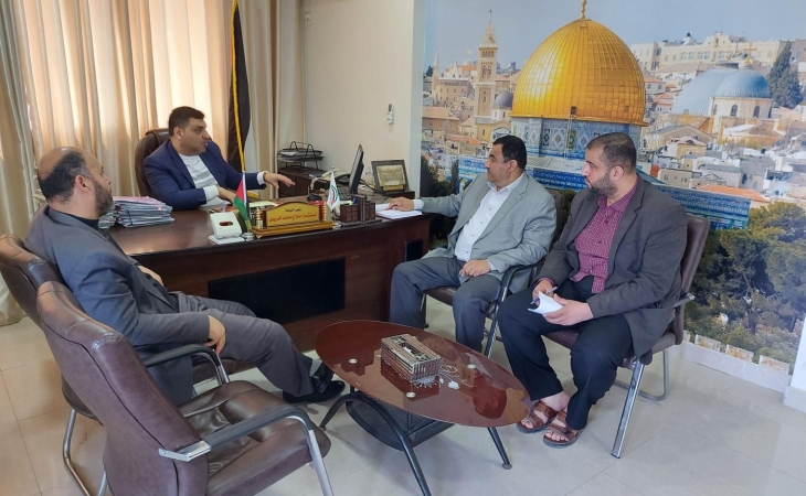 نيابة غزة الكلية تعقد اجتماعاً مع رئيس نيابة غزة الجزئية الثالثة لتعزيز العلاقة التكاملية بينهما