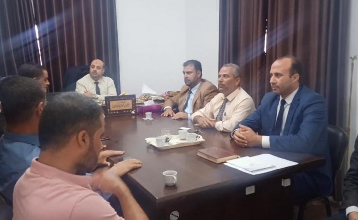  نيابة الوسطى الكلية تعقد اجتماعاً مع محكمة صلح وبداية الوسطى لتعزيز التعاون المشترك