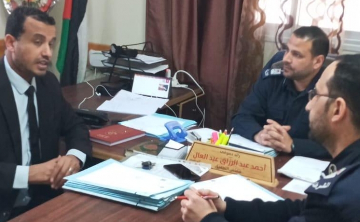 نيابة غزة الجزئية الدائرة الثالثة تُجري جولة تفتيشية على المراكز الشرطية في محافظة غزة