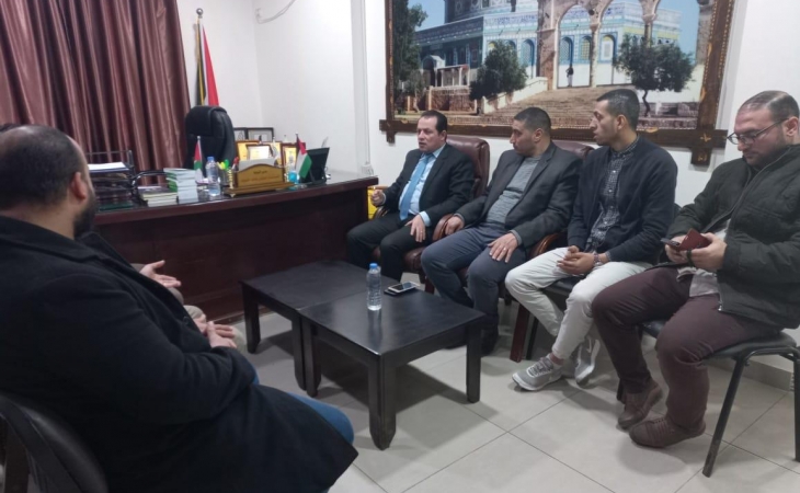 نيابة غزة الجزئية الثانية تجتمع بدائرة المباحث الطبية