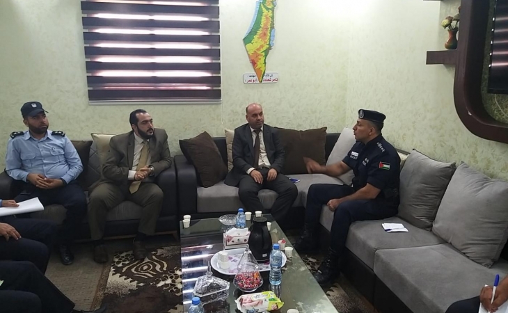 رئيس نيابة غزة الثالثة يستقبل مدير عام وضباط شرطة المرور