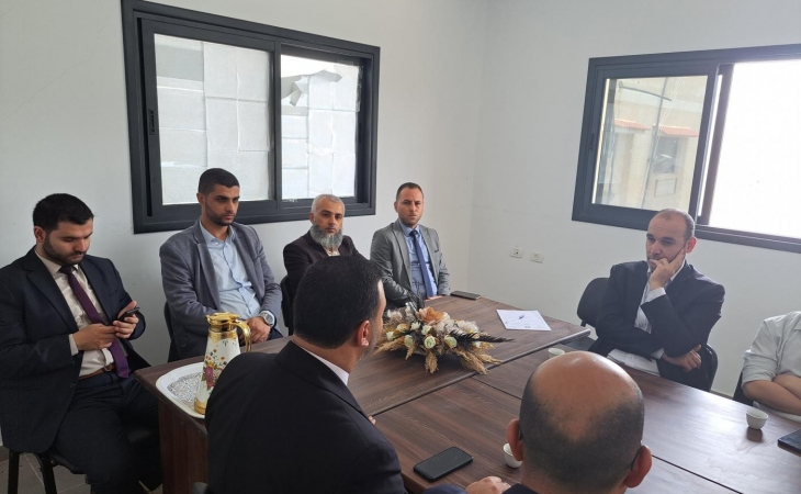 نيابة خانيونس الجزئية تستقبل وفداً من الكتلة الإسلامية في نقابة المحامين