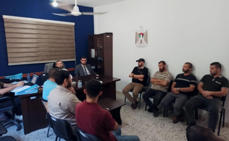وكيلا نيابة رفح  يعقدان  محاضرة تدريبة لضباط تحقيق مكافحة المخدرات بالمحافظة