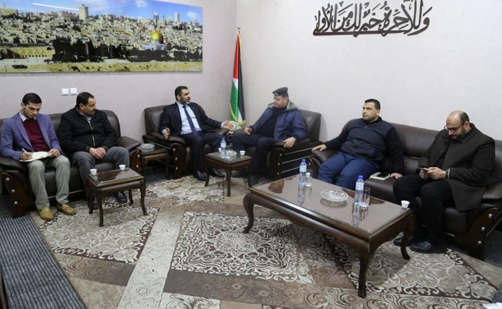 النائب العام يجتمع بقيادة الشرطة الفلسطينية في مكتبه
