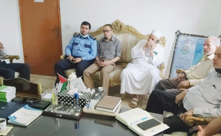 مدير نيابة خانيونس الجزئية  يستقبل وفدا من المجلس التشريعي الفلسطيني