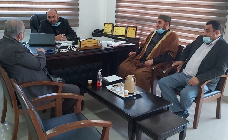  نيابة غزة الجزئية الثالثة تستقبل المستشار القانوني لبنك فلسطين 