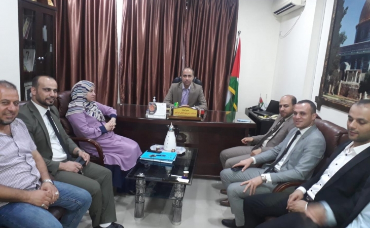  نيابة غزة الجزئية الثانية تعقد اجتماعا مع الدائرة القانونية بقسم مكافحة المخدرات بمحافظة غزة