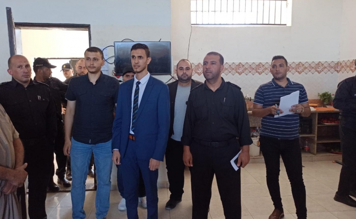 نيابة جرائم الأموال تُجري جولة تفقدية على مركز إصلاح وتأهيل طيبة المركزي بمحافظة غزة