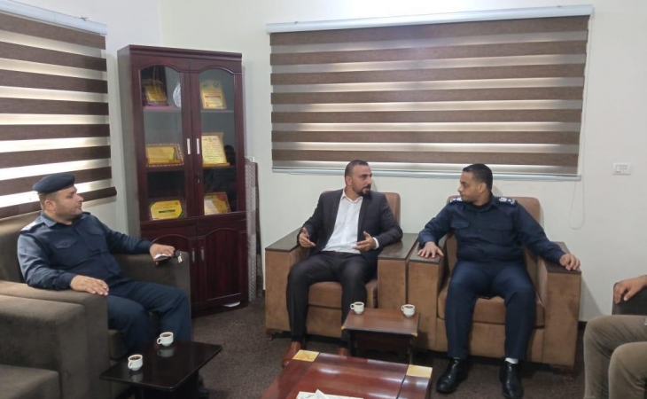 نيابة شمال غزة الجزئية تُجري زيارة ميدانية لمركز شرطة معسكر جباليا
