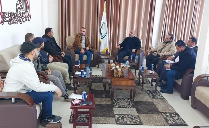 نيابة غزة الجزئية الدائرة الثالثة تعقد اجتماعاً مع مباحث التموين