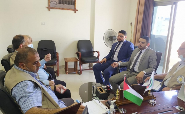 مدير نيابة غزة الأولي  يستقبل  مكتب المراقب العام للداخلية لتعزيز التعاون والتنسيق